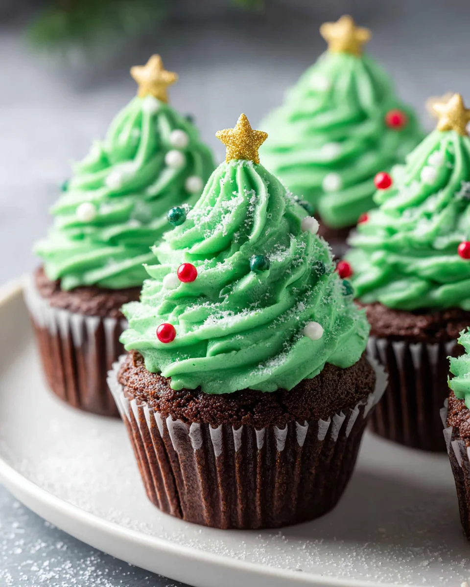 Weihnachtsbaum Cupcakes: Festliche Leckerei für die Feiertage