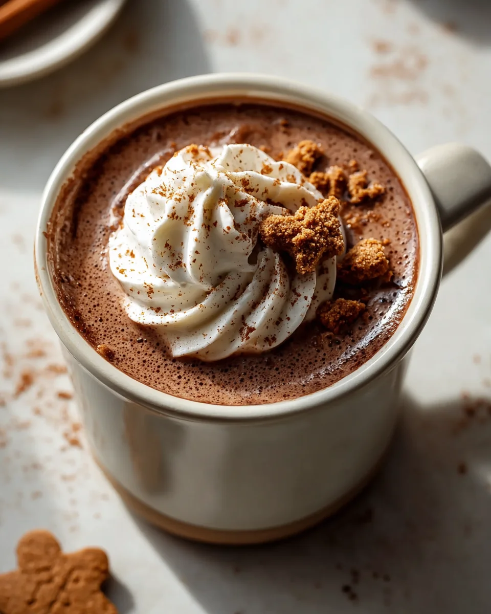 Lebkuchen heiße Schokolade