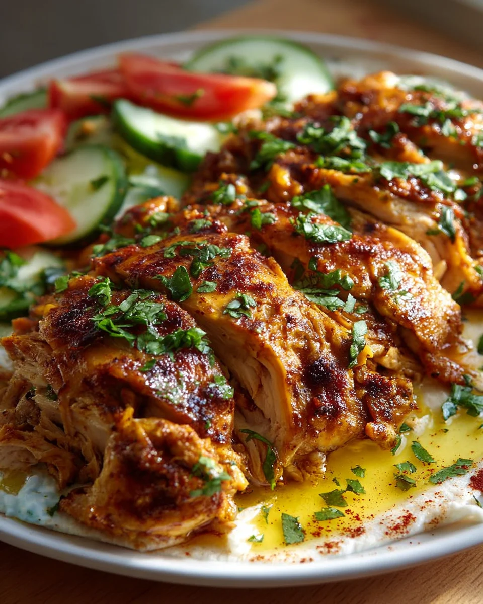 Bestes saftiges Shawarma Hähnchen für Ofen & Grill