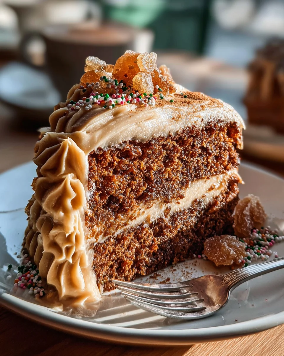 Himmlischer Wacholder-Lebkuchenkuchen mit Zimt-Melasse-Frosting