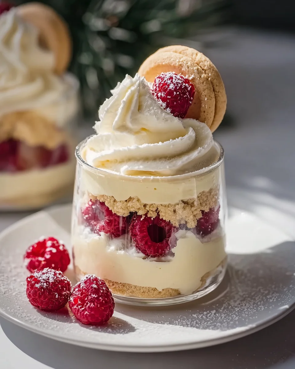 Vanillekipferl Dessert mit Himbeeren – Süße Versuchung genießen!