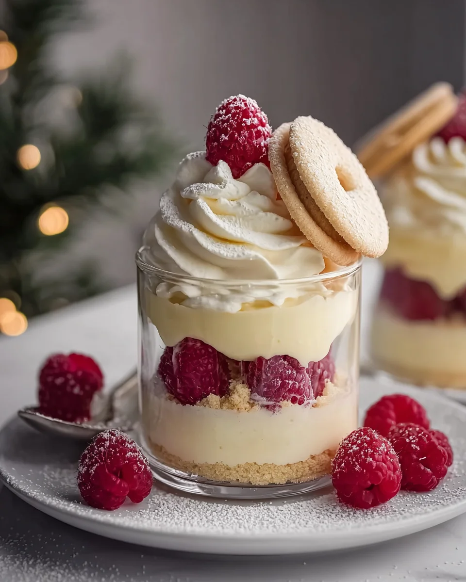 Vanillekipferl Dessert mit Himbeeren – Süße Versuchung genießen!