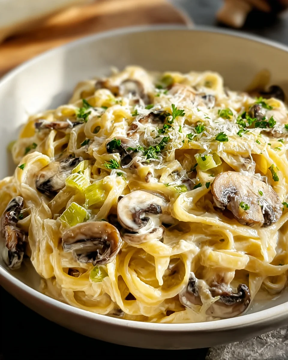 Mushroom Gruyere Pasta
