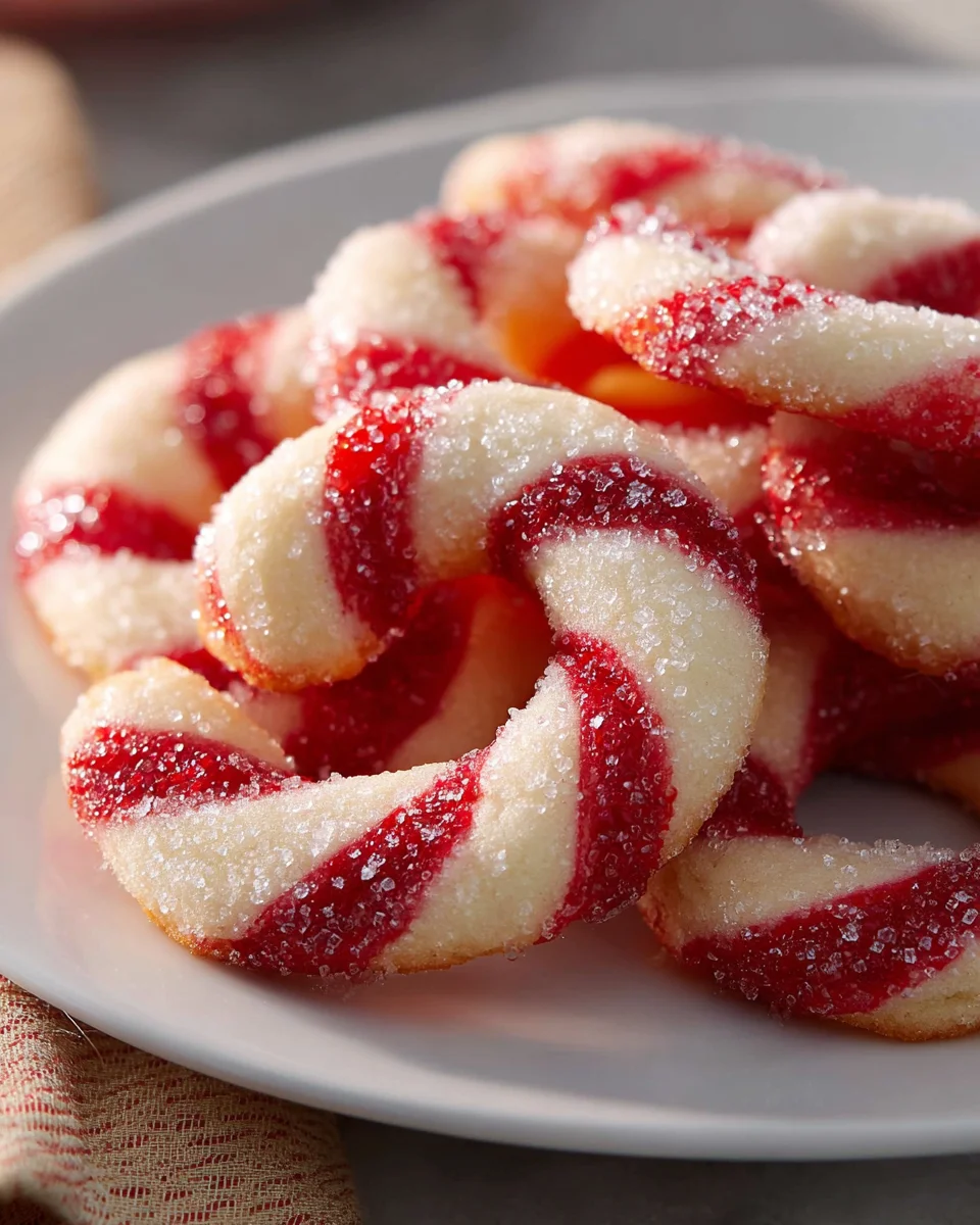 Festliche Zuckerstangen Kekse Unwiderstehlich Zart Streifenrein