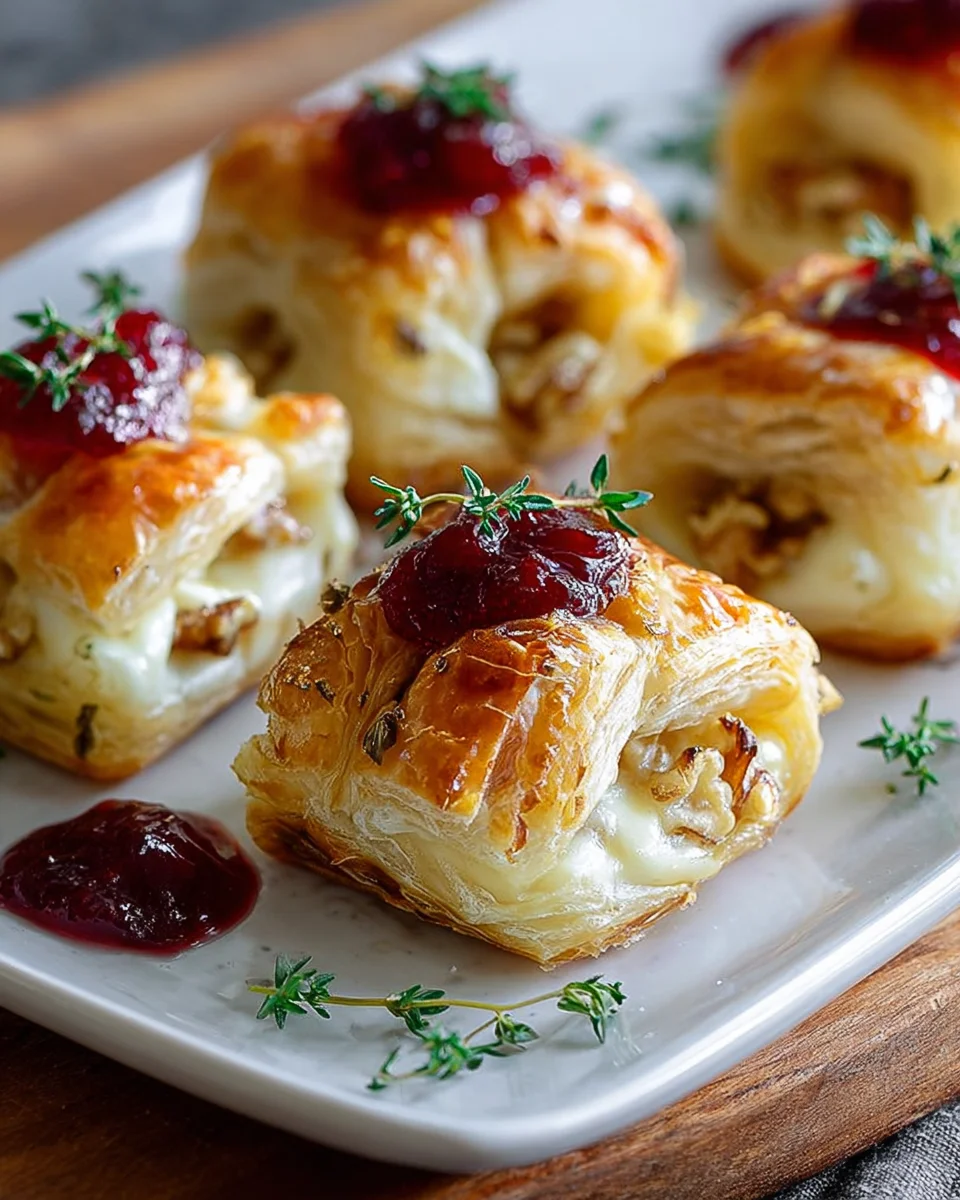 Leckere Camembert Blätterteig Häppchen – Einfaches Rezept!