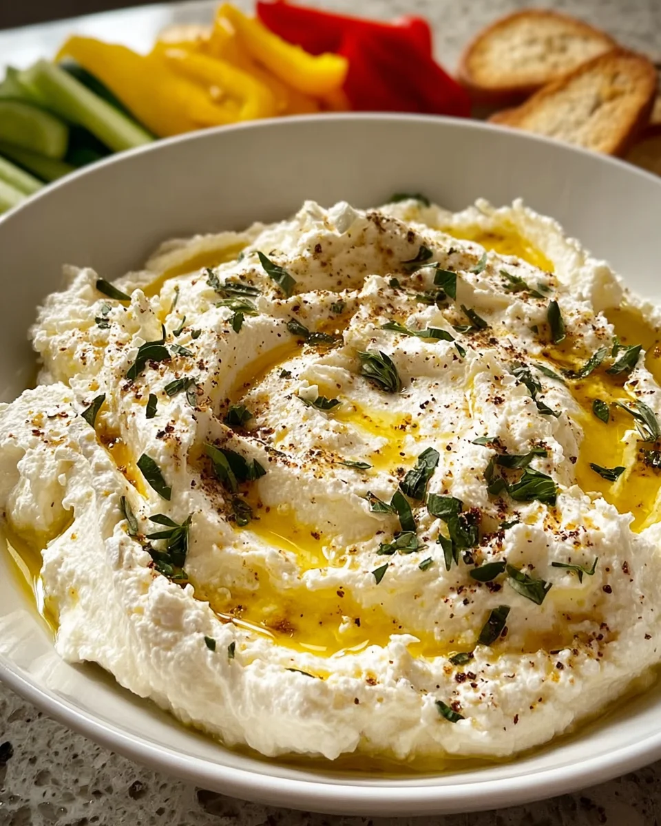 Verführerisches Rezept für geschlagene Feta mit geröstetem Knoblauch