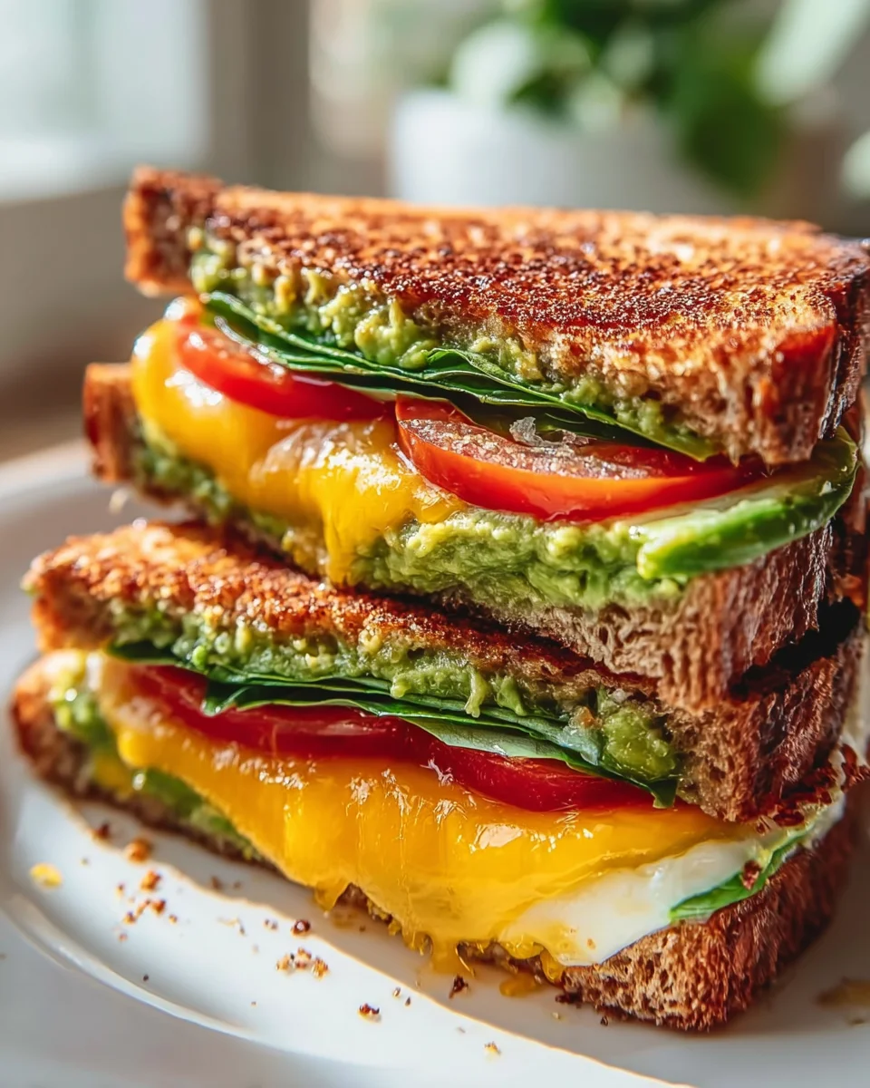 Cremiger Avocado Grilled Cheese – Ein Genuss für Käseliebhaber!