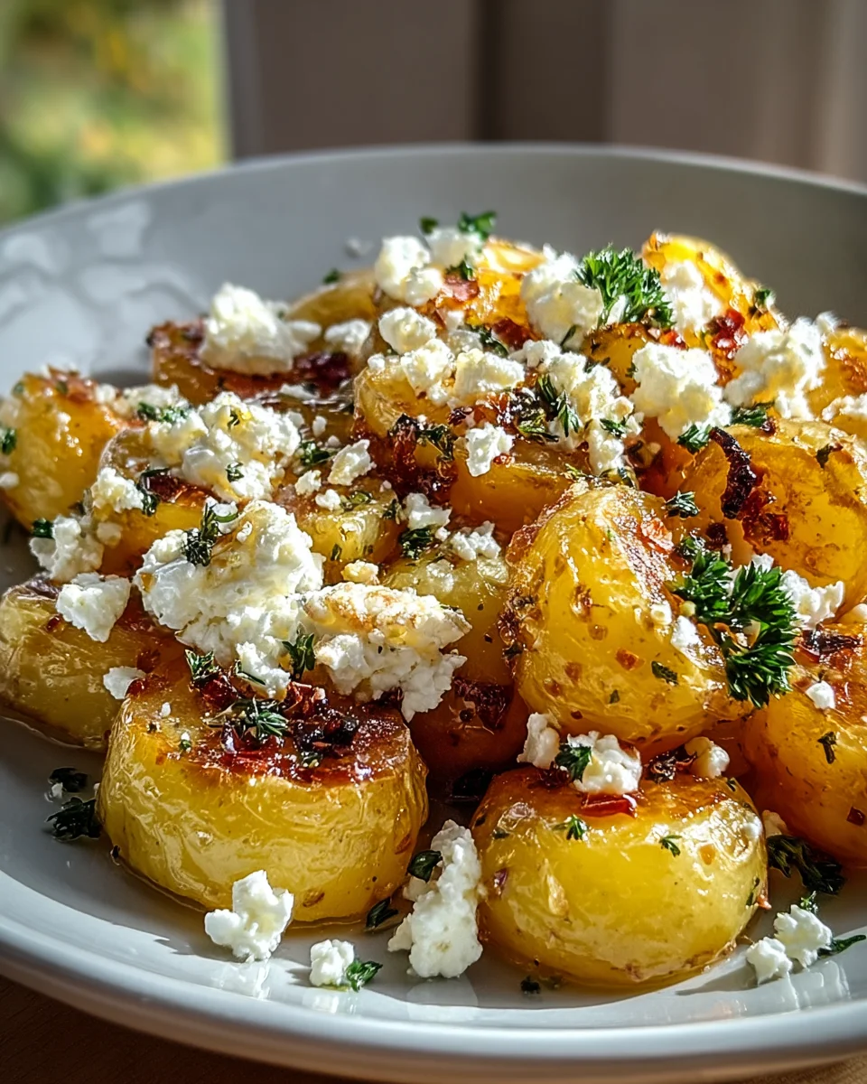 Kartoffeln mit Feta und Knoblauch – Einfaches Rezept genießen!