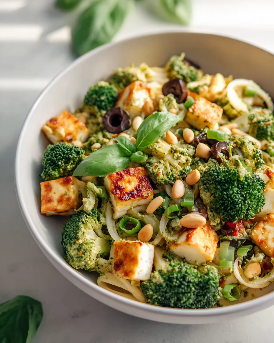 Bunter Halloumi-Pasta-Salat: Frisch und lecker genießen!