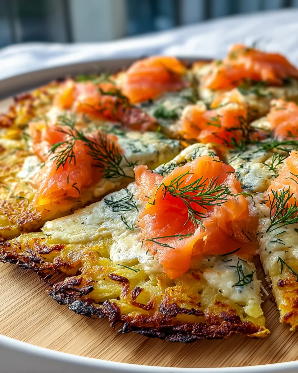 Kartoffelpizza mit geräuchertem Lachs – Schnell & Lecker!