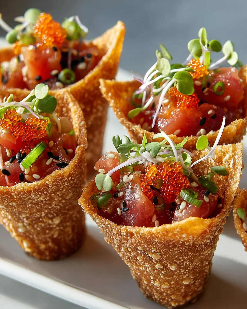 Spicy Tuna Sesame Miso Cones – Pikante Genussmomente erleben!