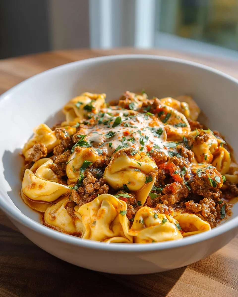 Käse Taco Tortellini Auflauf – Ein herzhaftes Genussrezept!