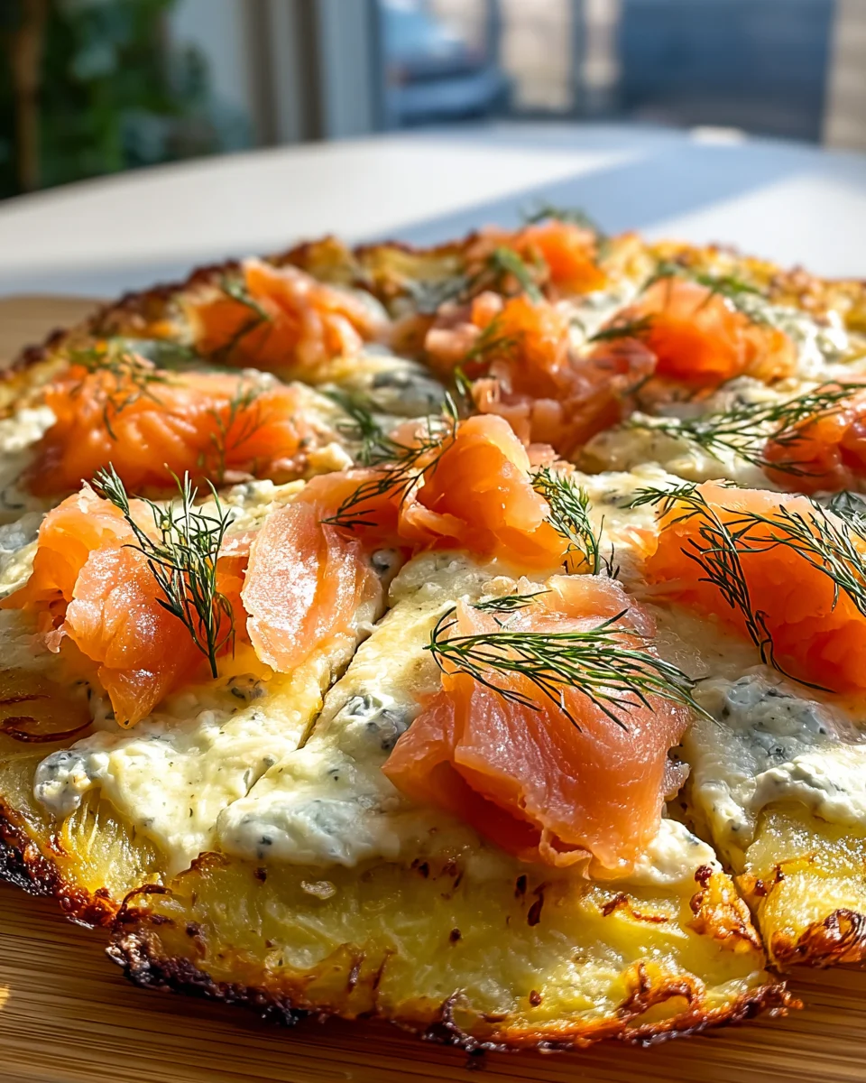 Kartoffelpizza mit geräuchertem Lachs – Schnell & Lecker!