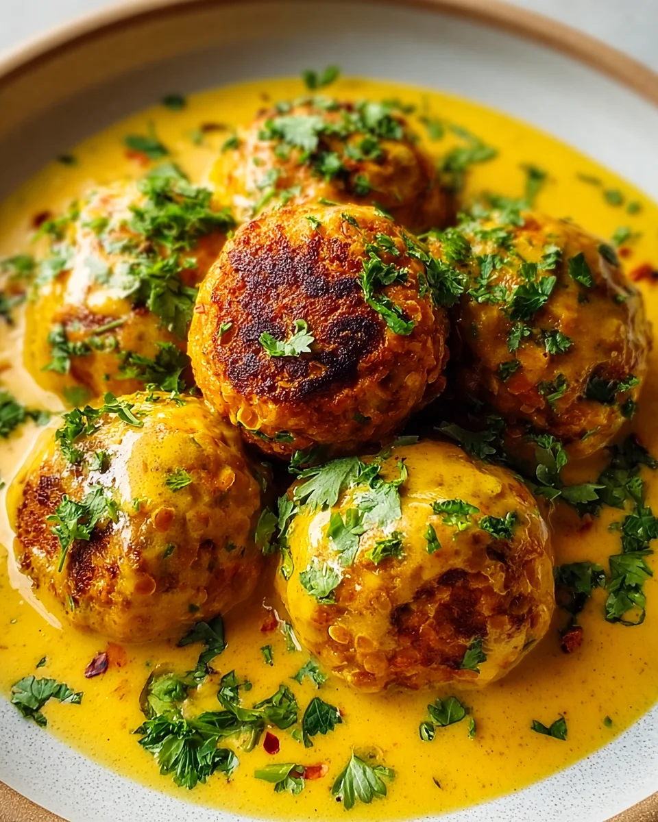 Vegane Linsenknödel in Curry Sauce – Einfach & Köstlich!