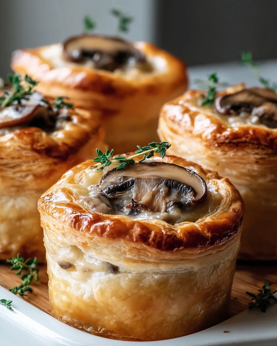 Mini Pilz-Gruyère-Pot-Pies mit Thymian – Köstliches Rezept