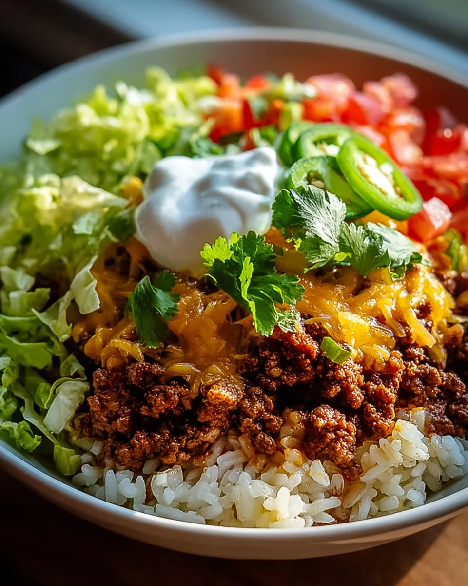 Leckere Taco Reis Bowl: Schnell & einfach mit Rind!