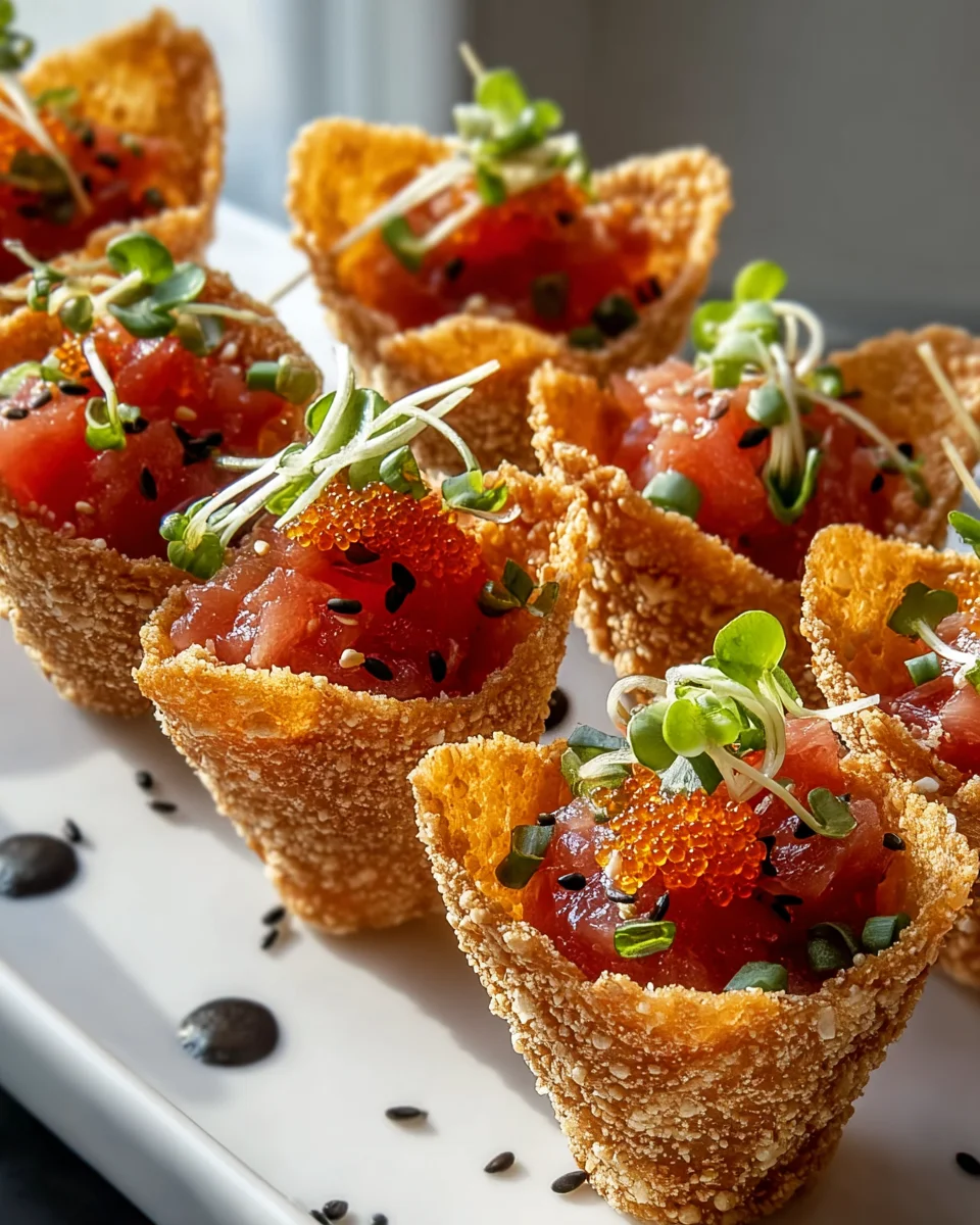 Spicy Tuna Sesame Miso Cones – Pikante Genussmomente erleben!