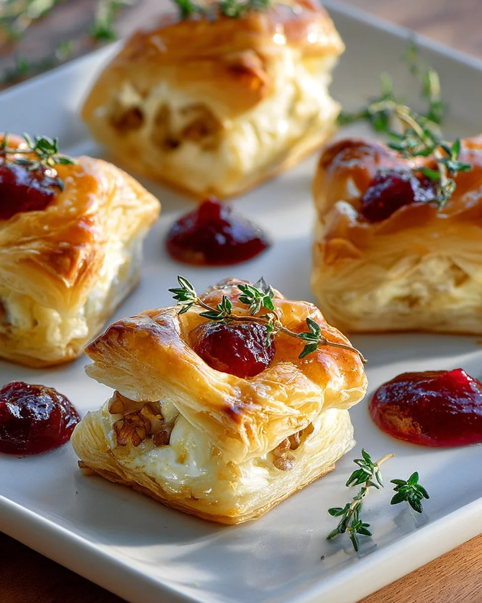 Leckere Camembert Blätterteig Häppchen – Einfaches Rezept!