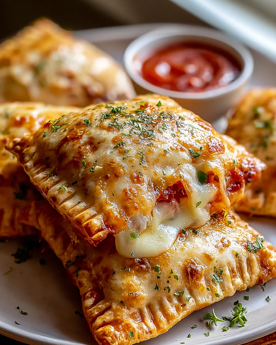 Hausgemachte einfache Käse Pizzataschen – Schnell und lecker!