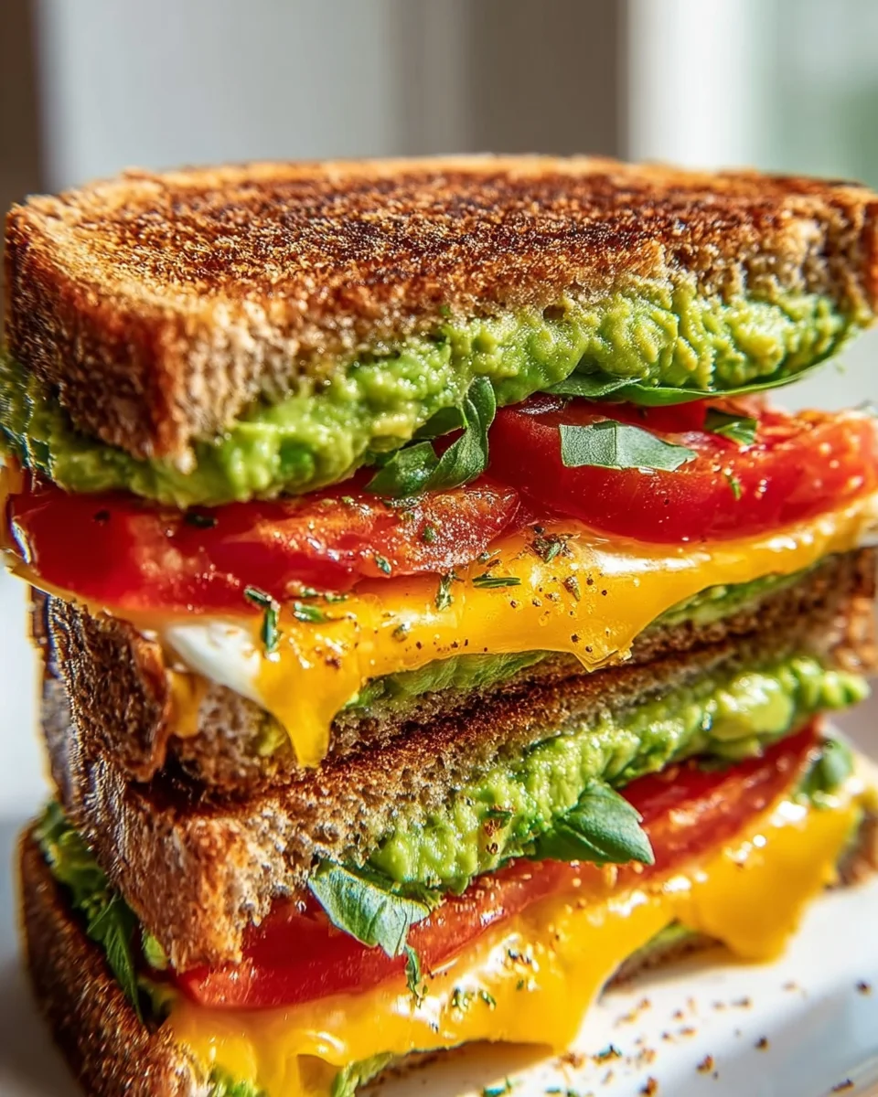 Cremiger Avocado Grilled Cheese – Ein Genuss für Käseliebhaber!