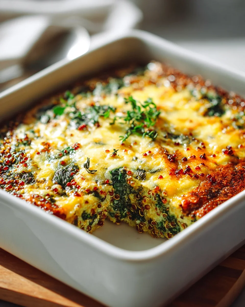 Leckerer Quinoa Linsen Spinat Auflauf – Gesund und einfach!