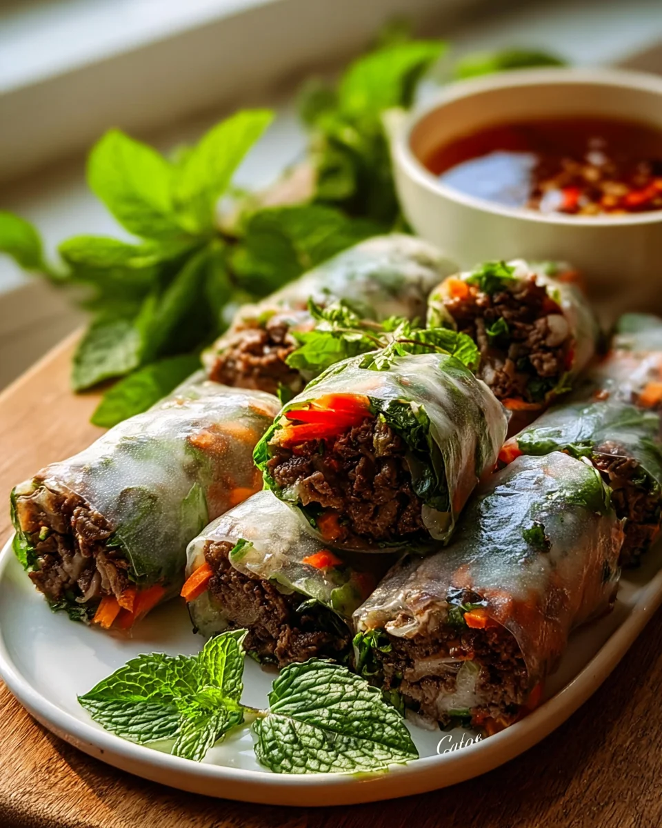 Authentische Thai Basil Beef Rolls – Dein schnelles Rezept