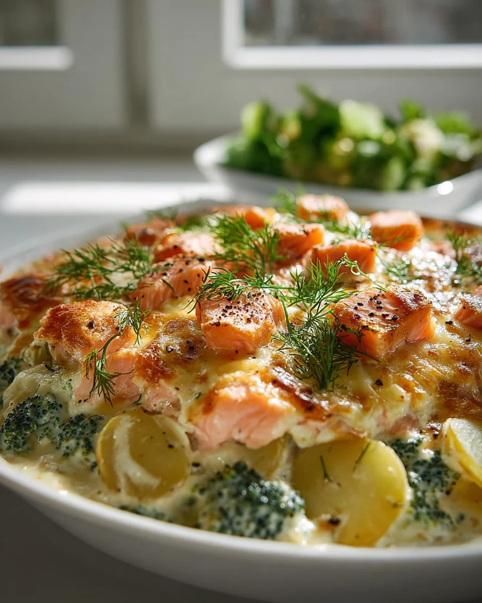 Zarter Lachsauflauf: Cremig, köstlich & einfach zubereitet