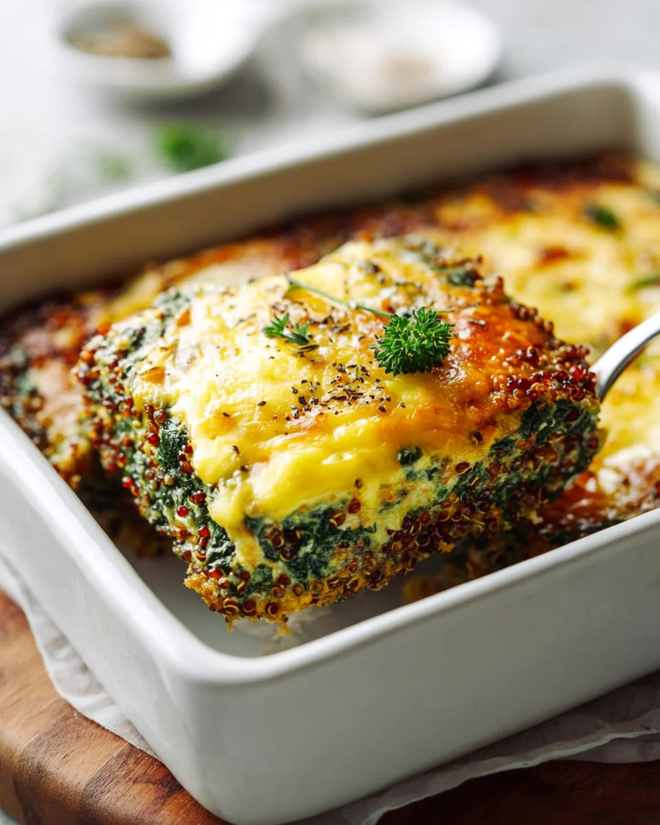 Leckerer Quinoa Linsen Spinat Auflauf – Gesund und einfach!