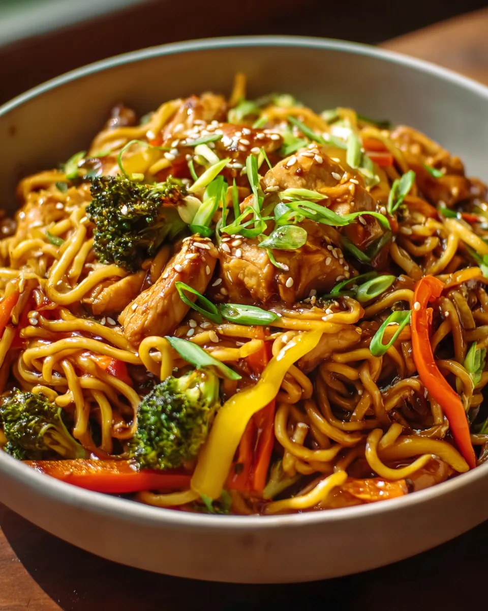 Aromatische Hähnchen Teriyaki Nudeln: Schnell & einfach!