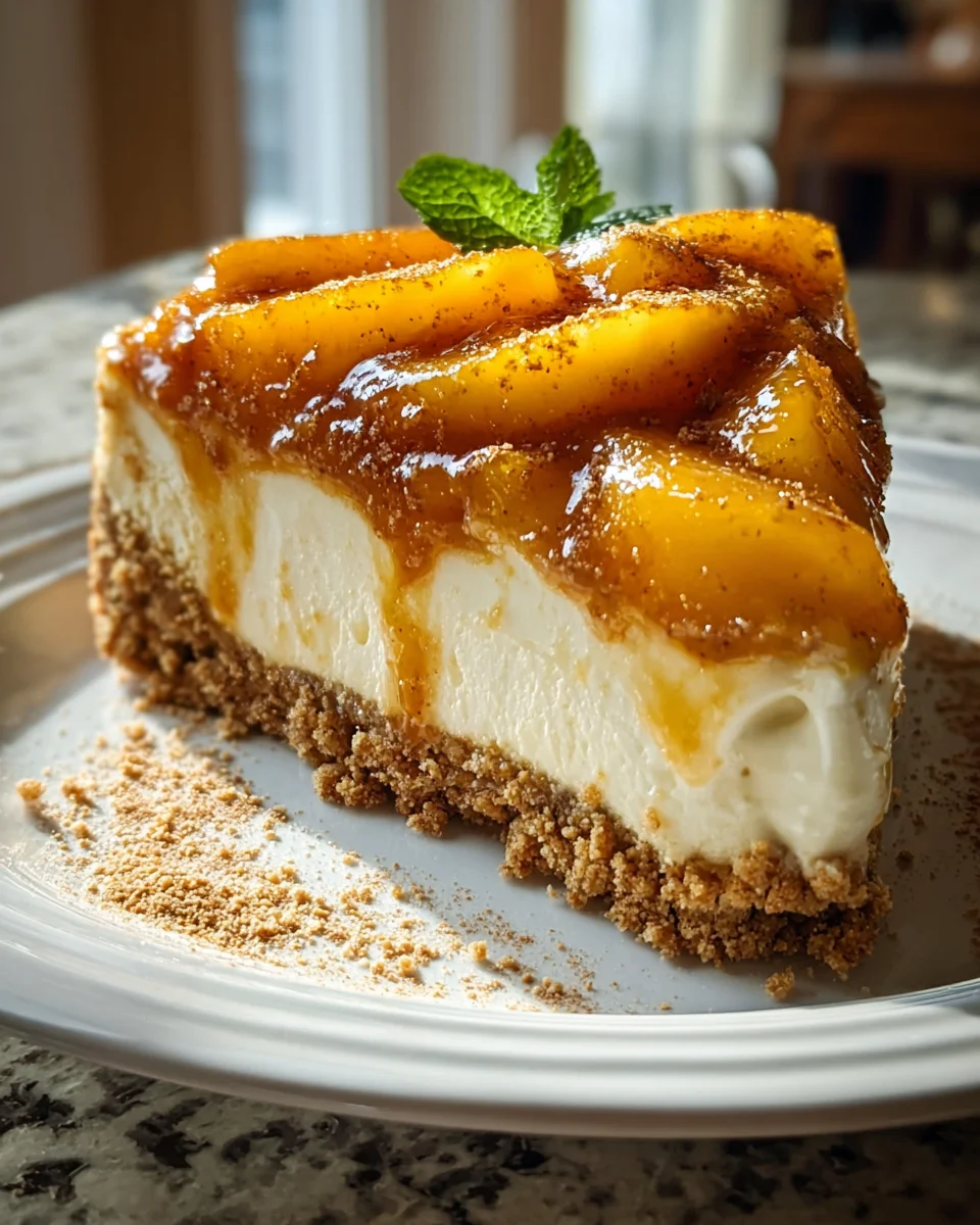 Peach Cobbler Cheesecake Fusion: Verführerisches Rezept!