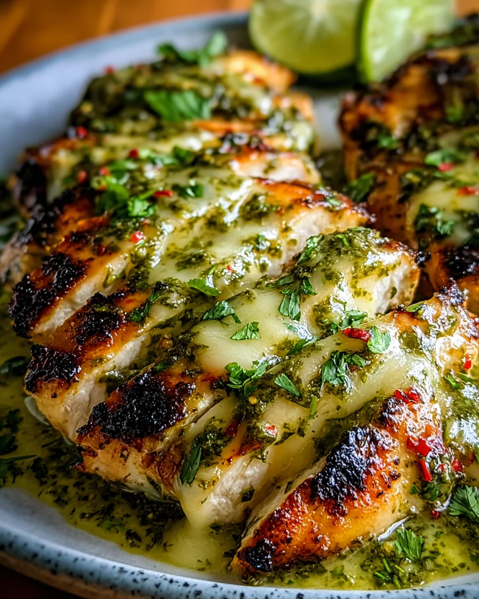Grilliertes Salsa Verde Pepper Jack Hähnchen Rezept genießen
