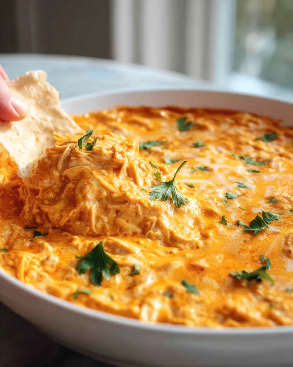 Leckeres Buffalo Chicken Dip Rezept für jede Party!