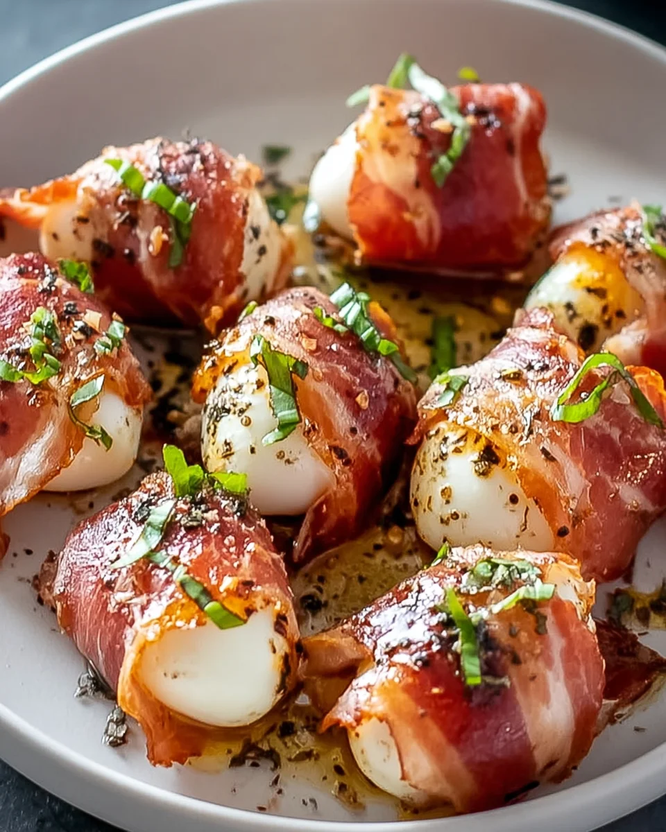 Beef Prosciutto-Wrapped Mozzarella Bites – Perfekter Snack!