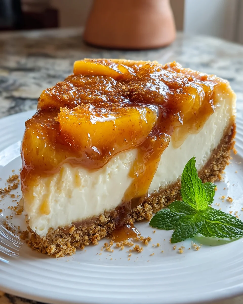 Peach Cobbler Cheesecake Fusion: Verführerisches Rezept!