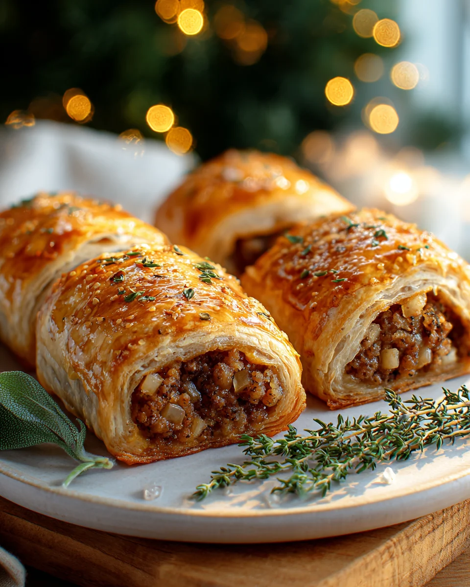 Leckere Weihnachtswurst-Röllchen mit Rindfleisch genießen!