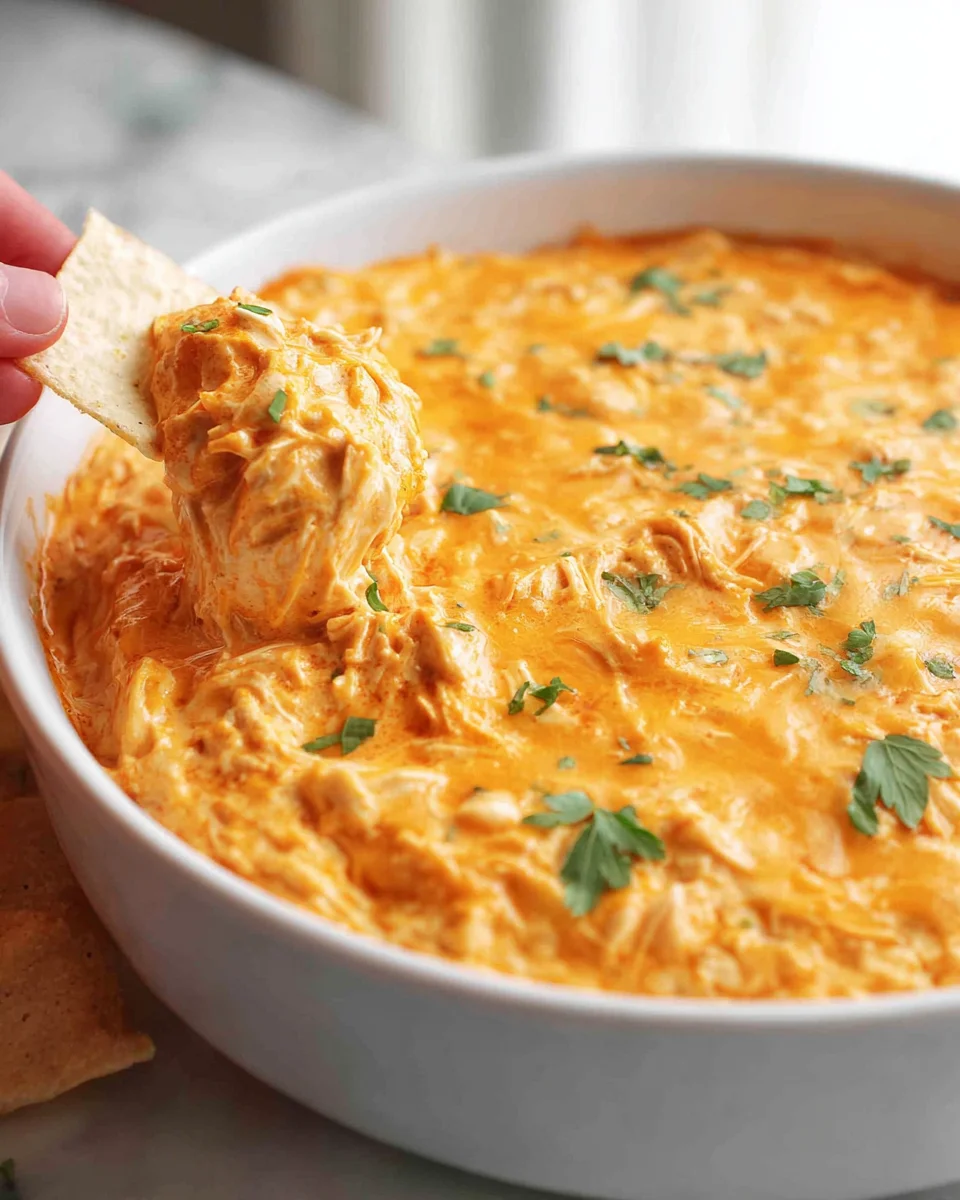 Leckeres Buffalo Chicken Dip Rezept für jede Party!