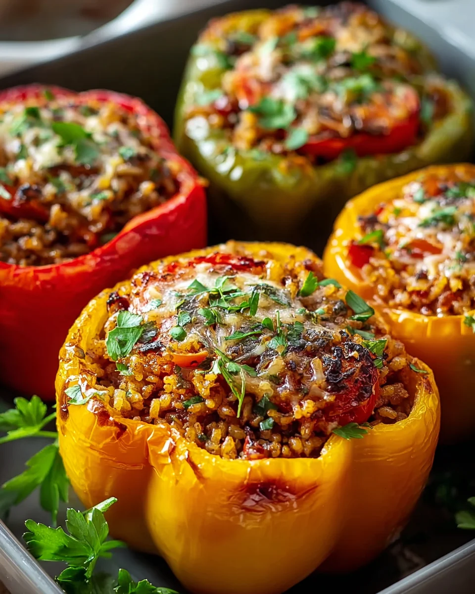 Gefüllte Paprika Airfryer: Unglaublich lecker & schnell!