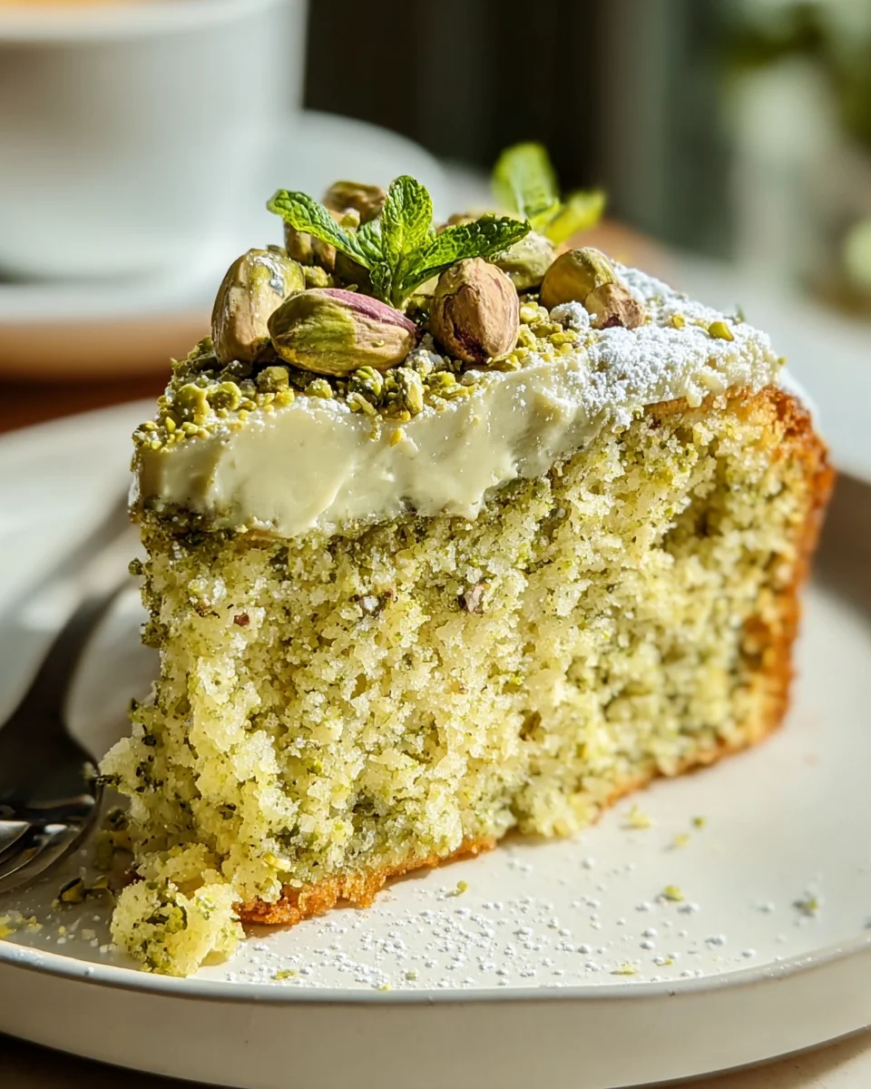 Feuchter Eggless Pistazienkuchen – Saftig und lecker genießen!