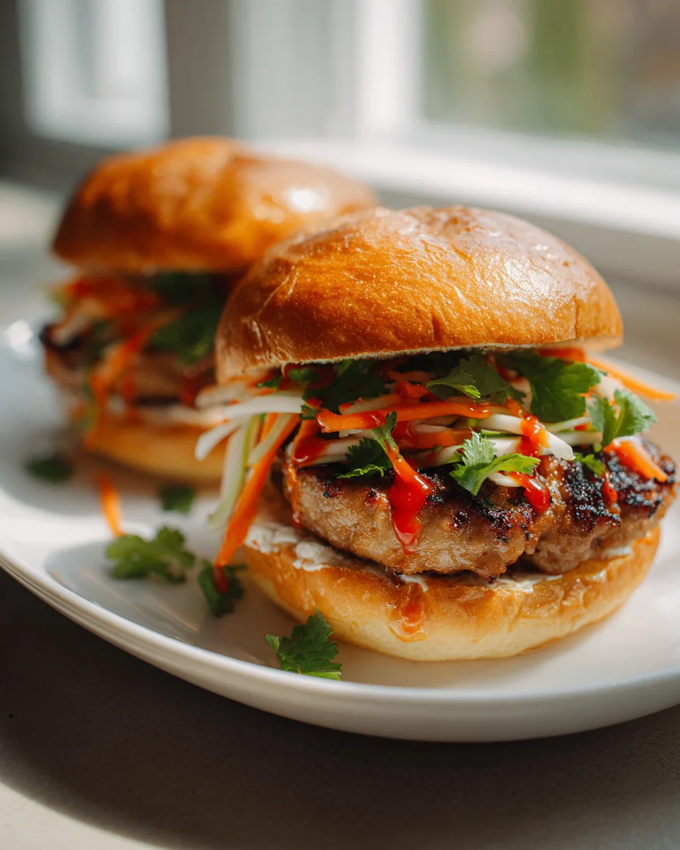 Saftige Beef Banh Mi Smash Burgers – Ein Genuss für Burger-Fans!