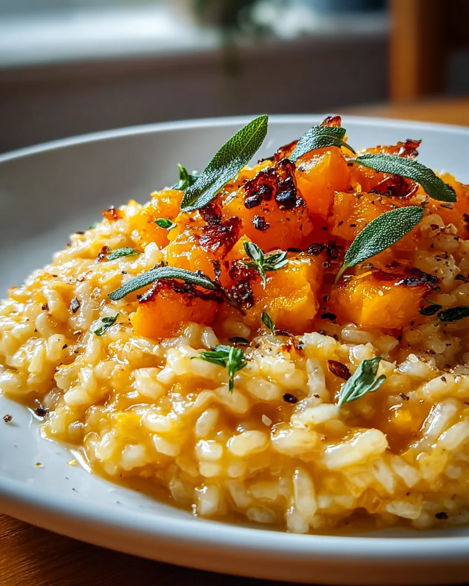 Leckeres Butternut-Kürbis Risotto – Einfaches Rezept!