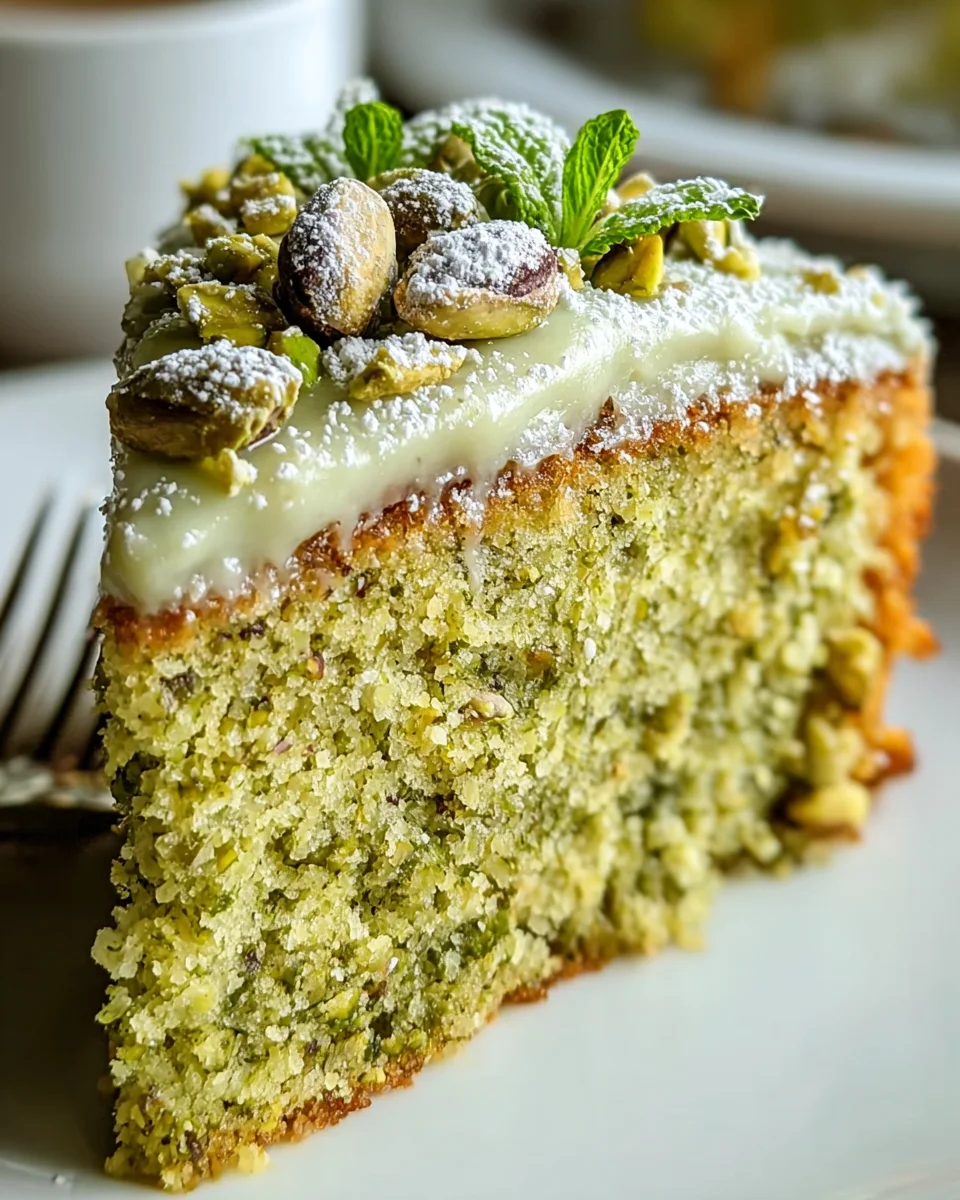 Feuchter Eggless Pistazienkuchen – Saftig und lecker genießen!