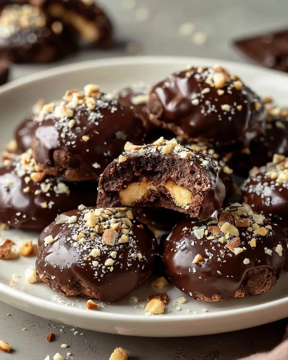 Rocher Plätzchen: Nougat-Schoko Weihnachtskekse Rezept