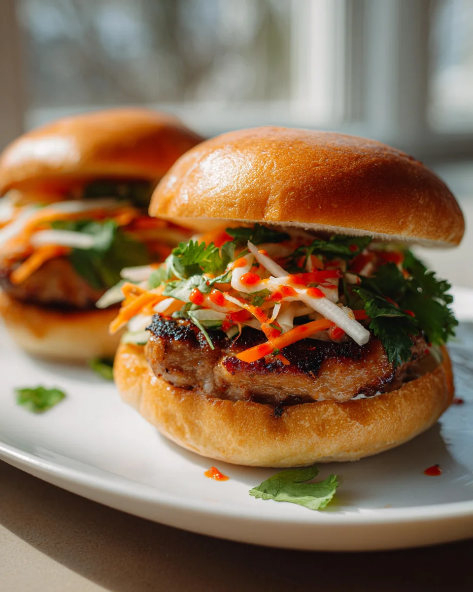 Saftige Beef Banh Mi Smash Burgers – Ein Genuss für Burger-Fans!
