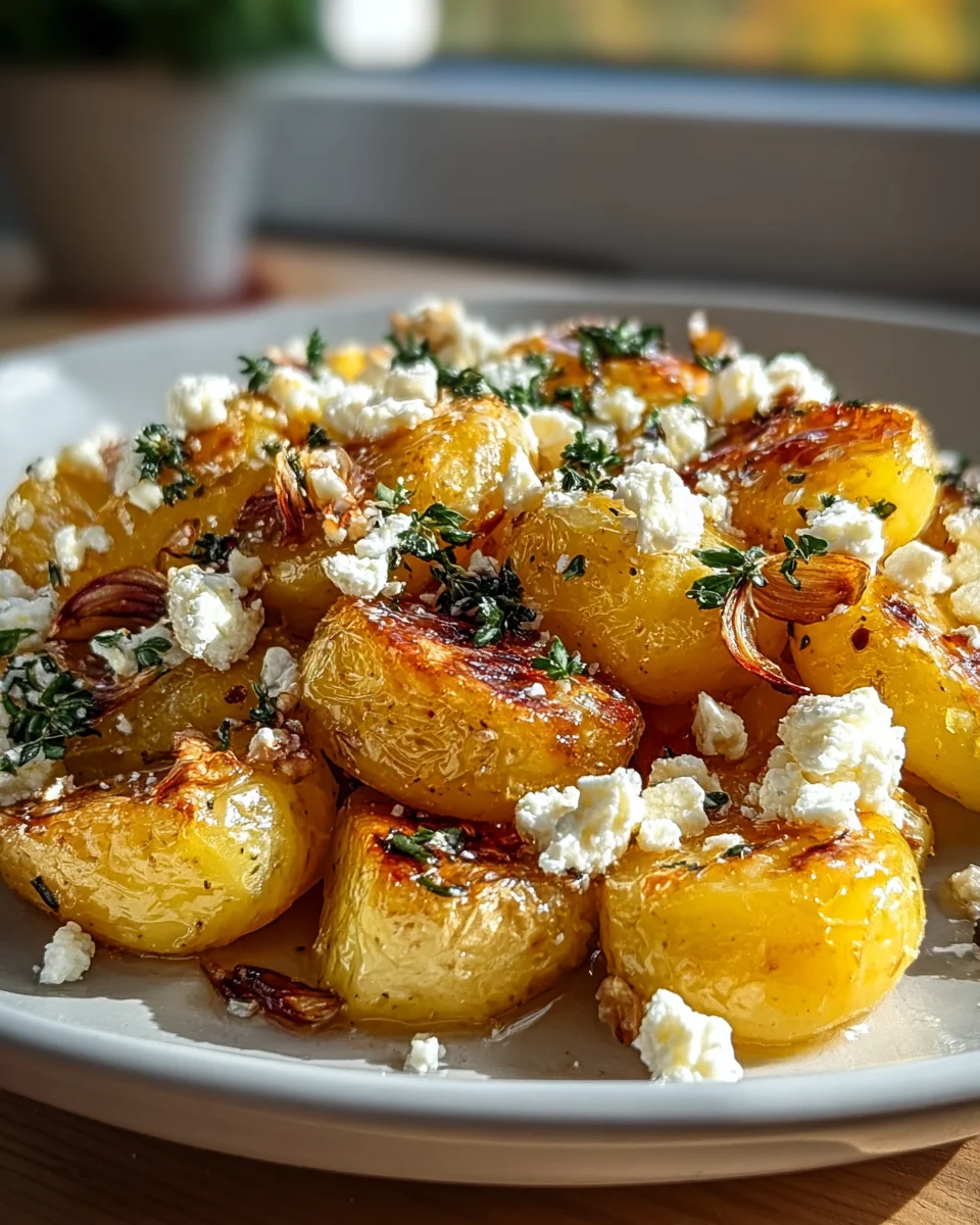 Kartoffeln mit Feta und Knoblauch – Einfaches Rezept genießen!