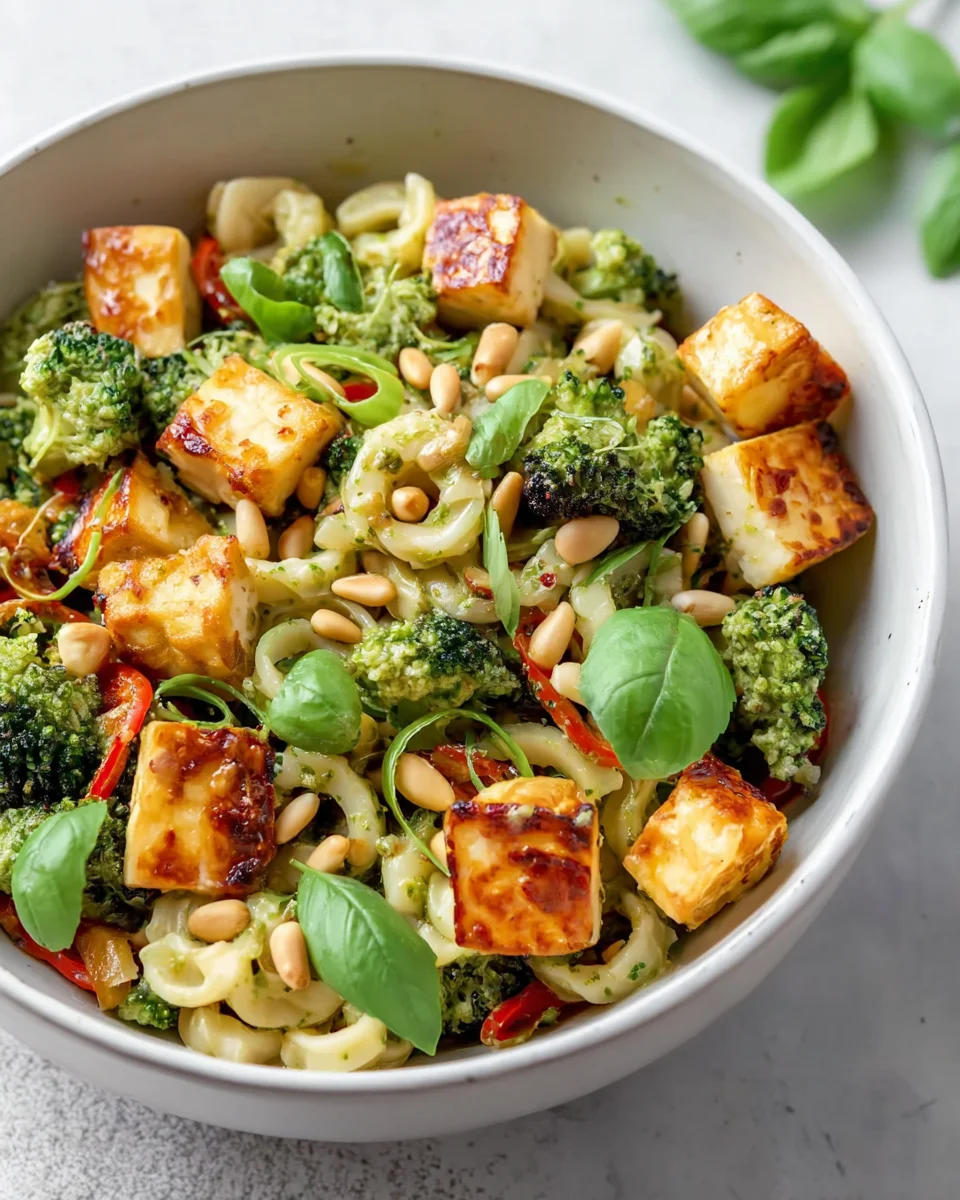 Bunter Halloumi-Pasta-Salat: Lecker & Gesund genießen!