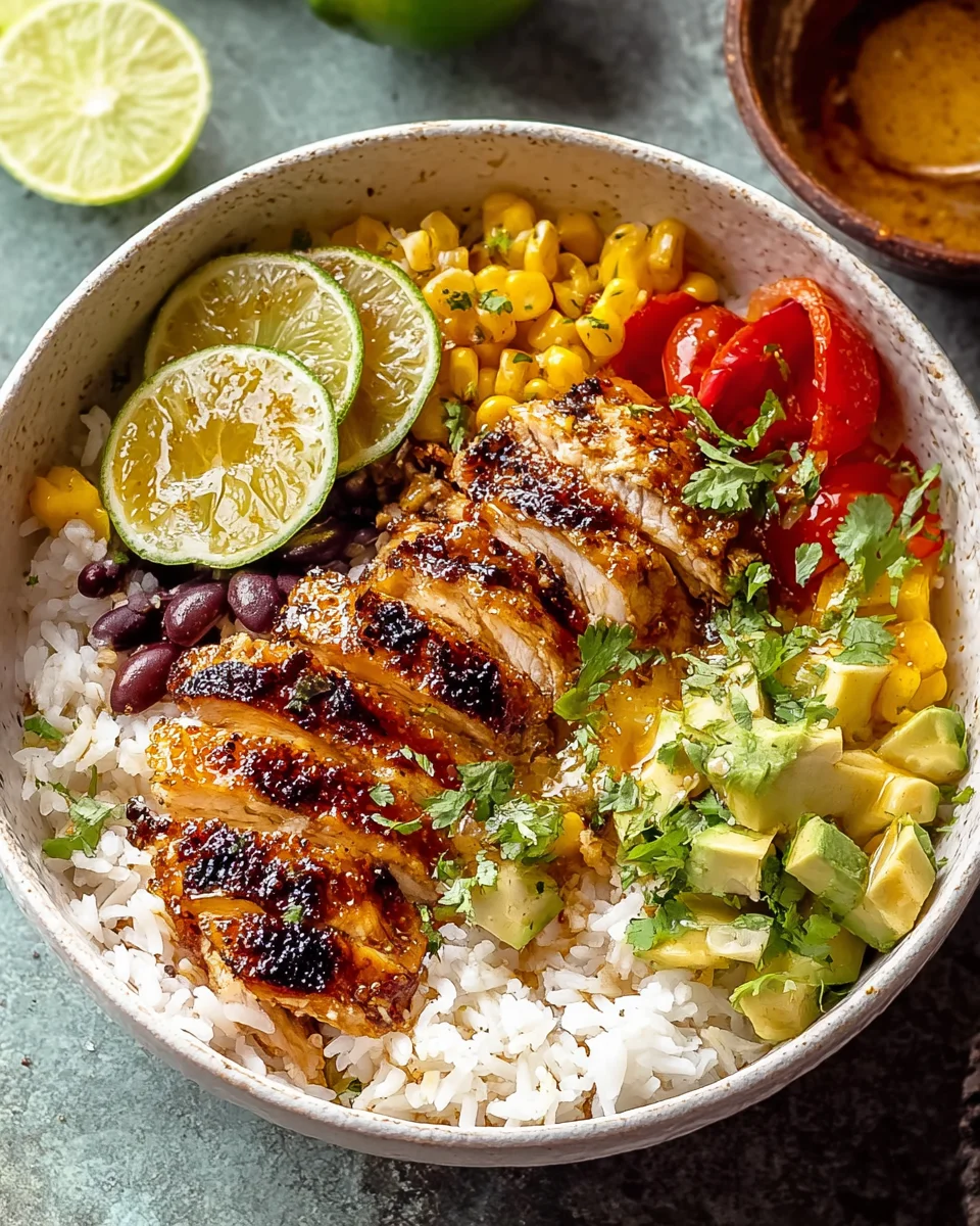 Honig-Limetten-Hühnchen-Reis-Bowls – Ultimatives Rezept!