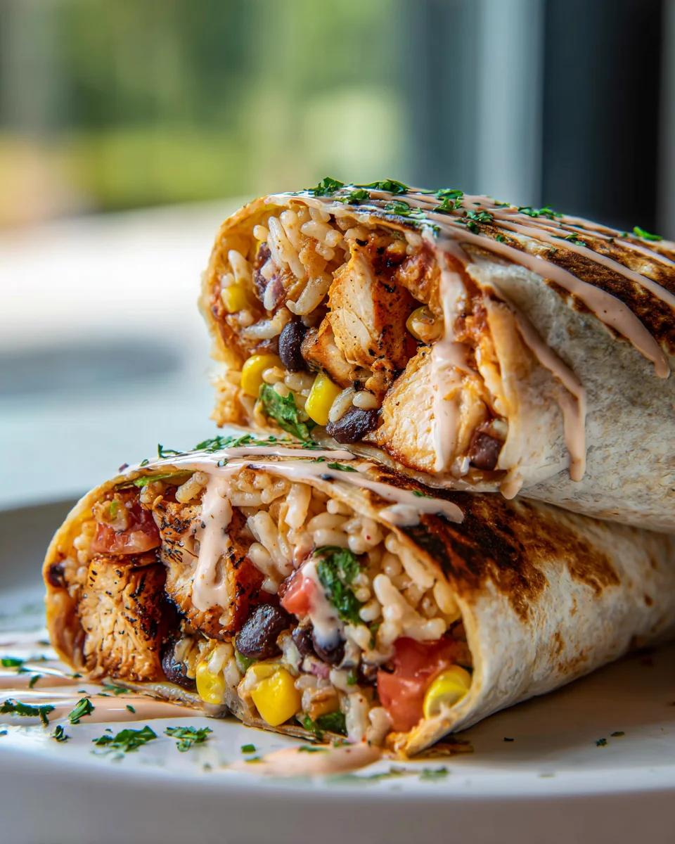 Chipotle Ranch Hähnchen Burrito – Gegrillt, einfach & lecker!