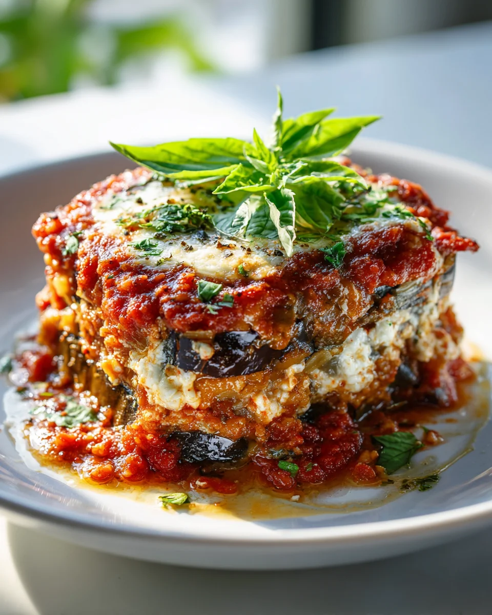 Köstliche Auberginen Lasagne Stacks – Einfach & Lecker!