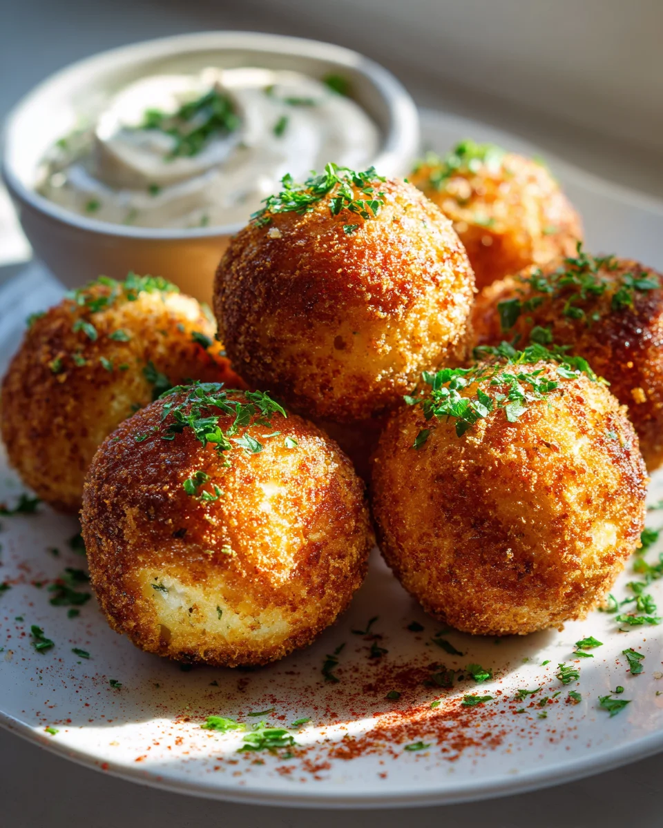 Brokkoli Käse Bällchen: Leckere Party-Häppchen mit Dip