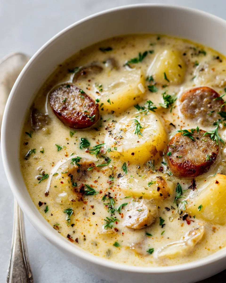 Cremige Kartoffel-Rinderwurst-Suppe: Das ultimative Comfort Food!